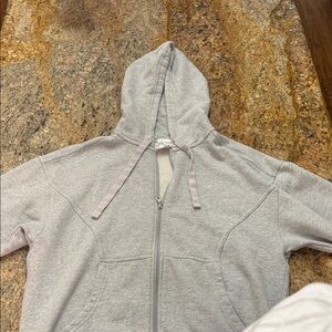 Aerie Gray Zip-Up Hoodie